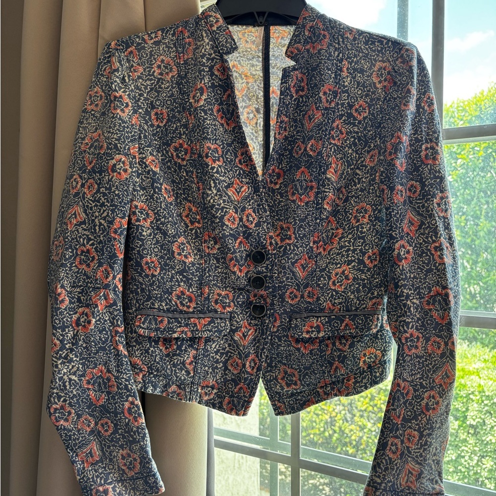 Floral Patterned Women's Jacket